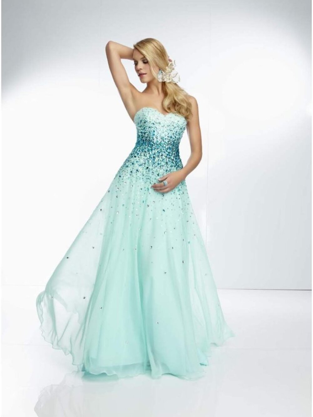 Mori Lee 95030 Size 24 Mint Prom Dress